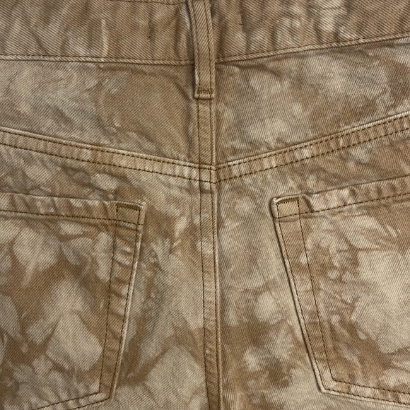 PACSUN WOMENS BROWN TIE DYE HIGH RISE FESTIVAL SHORTS - Picture 4 of 12